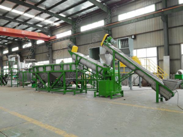 High Efficient Plastic Washing Recycling Machine With Multiple Hot Washing Tanks
