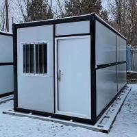 Maison de conteneurs pliables personnalisables Structure en acier et panneau en laine de roche