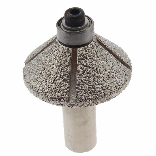 40mm Rotary Taper Head Diamond Profile Wheel Router Routing Stone Coarse Grit 60 Granite Glass Rock Tile