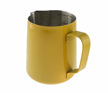 2017 new design coffee accessory colorful stainless steel milk jug milk pitcher