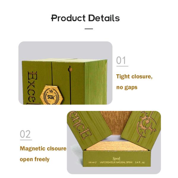 Sliding Out Cardboard Gift Box Packaging Rigid For Perfume Scent