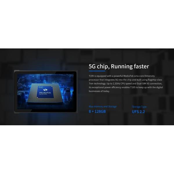 650г 10 дюймовый П65 Водостойкий планшет 5G с 1- 4G LTE 2D сканером штрих-кодов NFC GPS 9500mAh батарея