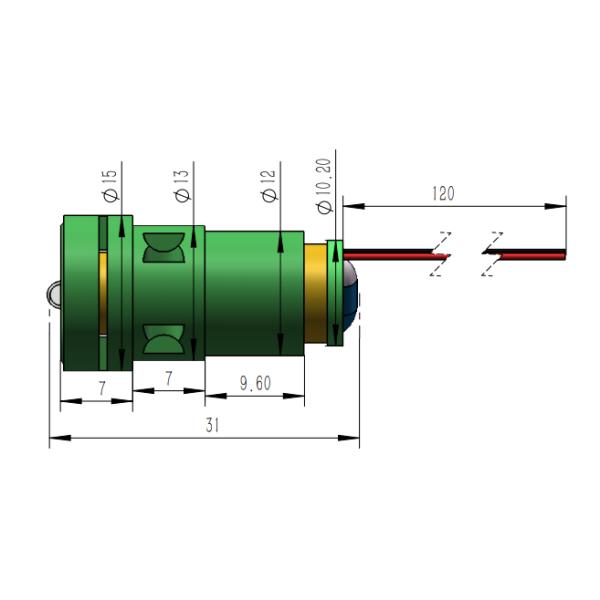 Lasence DPS Green 1mW Class 1 Class 2 Line Laser Module Output for Accurate Alignment