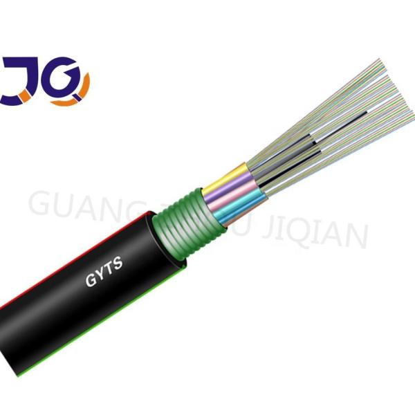 48 Cores Armoured  GYTS Underground Fiber Cable With Out PE Jacker