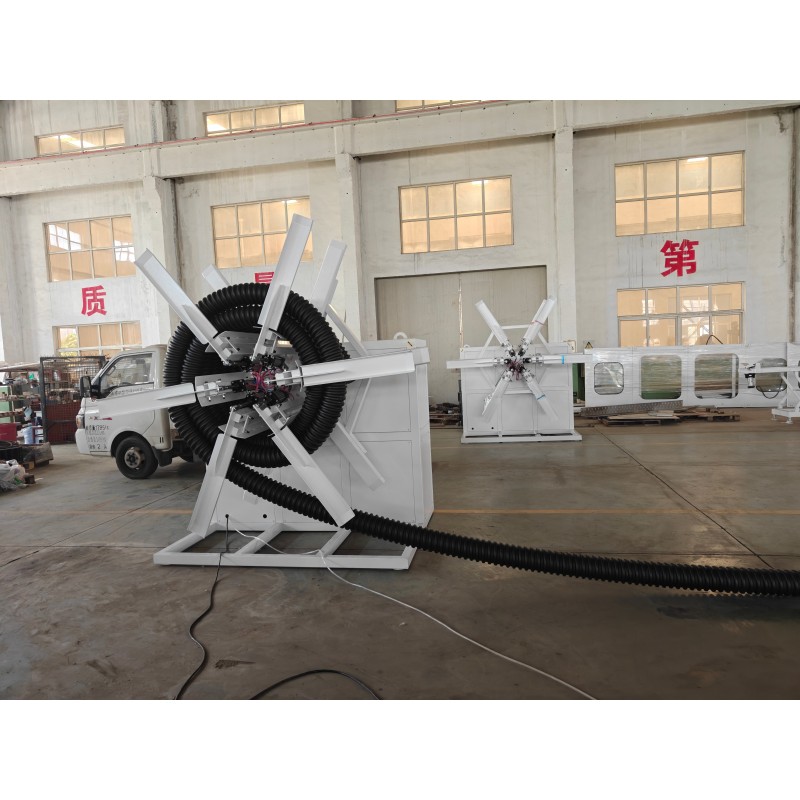 High Speed Double Wall Corrugated Pipe Production Line Plastic Processed PP PE Integrated Extrusion and Forming Equipment