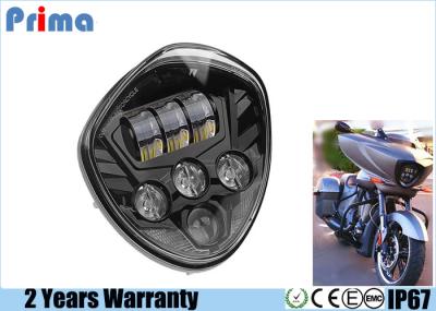 60W Cree Motorcycle LED Headlights High 3450LM Low 2800LM IP67 Waterproof