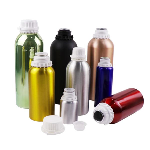 150ml 200ml 300ml Aluminum Essential Oil Bottles Screw Lid Serum Bottle With Dropper