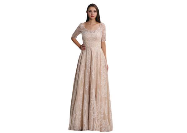 Fashion Summer Prom Party Half Sleeve Evening Dresses For Ladies Party