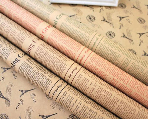 Recycling OEM ODM Printed Gift Wrapping Paper Christmas Decoration