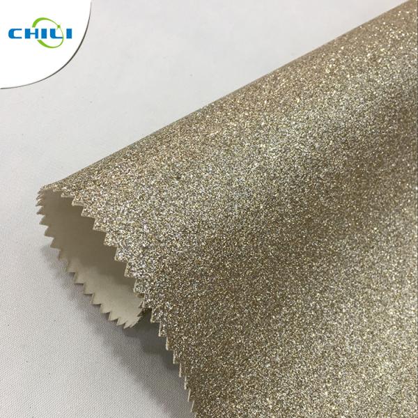 Anti Mildew Grade 3 50m/Roll Faux Glitter Leather Fabric