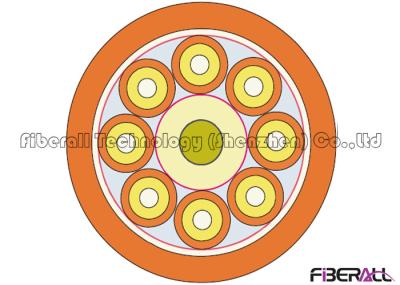 Flame Retardant 8 Core Fiber Optic Cable , 2.0mm Fiber Optic Breakout Cable