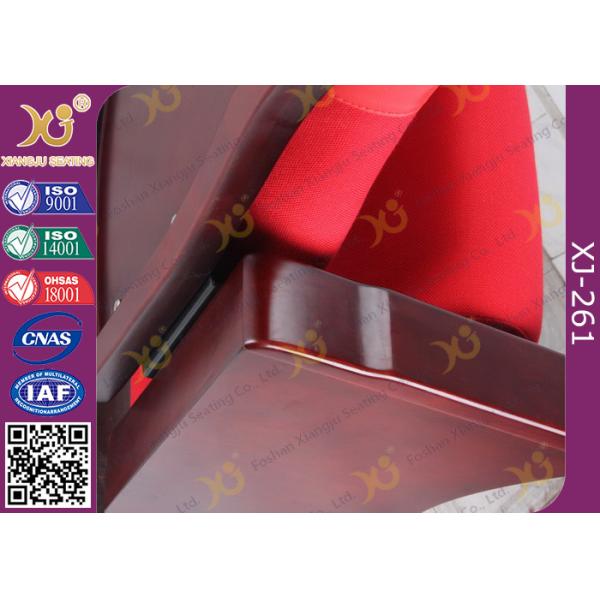 Fire Retardant Vintage Wooden Theatre Seating Chairs For Church Project