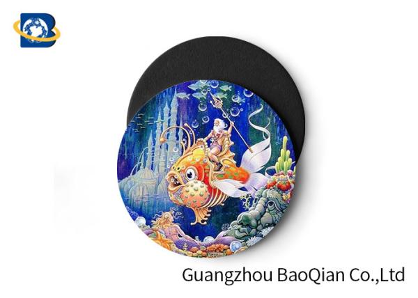 Pesque a imagem 3D que imprime pousas-copos Lenticular nenhum plástico Placemats da esteira de banho do copo da sução