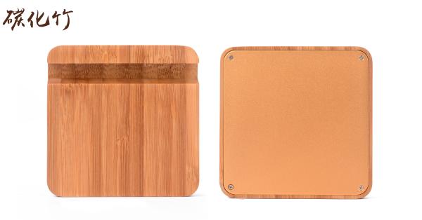 Mini Portable Wooden Phone Charger , 120g Wood Color Phone Charging Dock