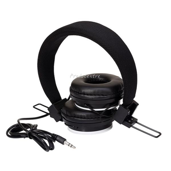 HIFI sound true stereo wired earphone headphone headset with over ear ear cushion ear pads