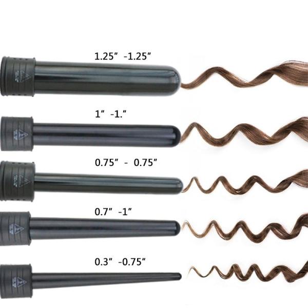 Length 8.66 inch hot hair tongs , Electric Curling Tongs 220-240 Degree
