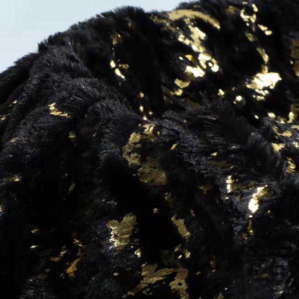 DDP Recycled Free Sample Cheap Wholesale PV Velvet Marble Style Knit White Polyester Hot Stamping Foil Fabric