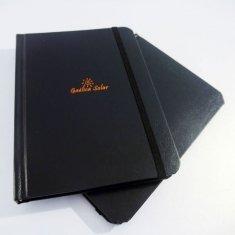 Les services d'impression faits sur commande personnalisés de bloc-notes d'affaires de l'unité centrale garnissent en cuir le carnet