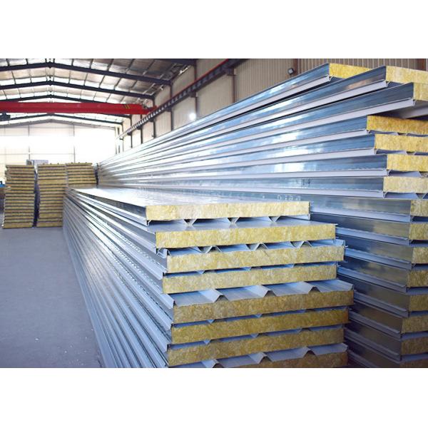 Dust-Free Workshop Clean Fire Insulation Rock Wool Sandwich Board