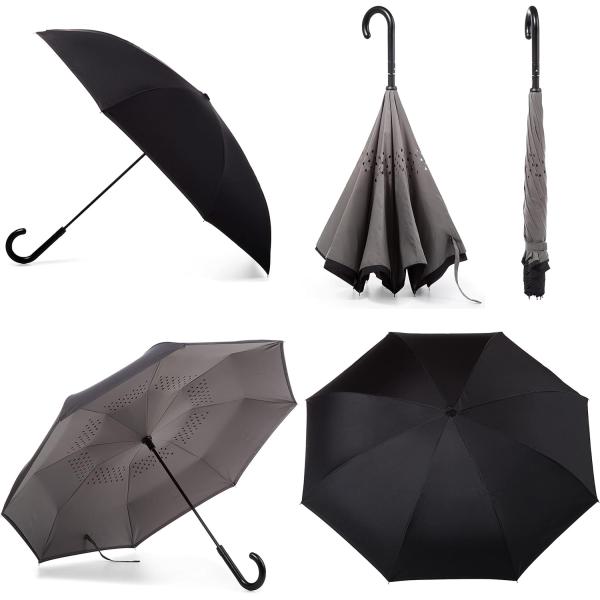 Reverse Umbrella Inside Full Digital Printing Custom Logo for Back to School Occasion