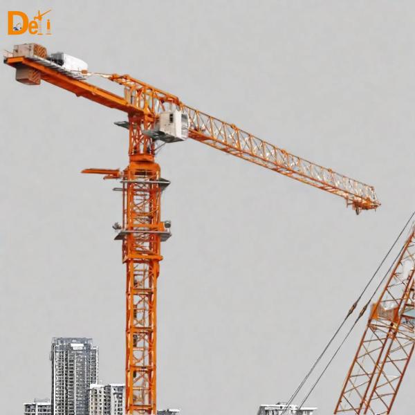 Used Zoomlion Tower Crane 6015-8 Old Flat Top High Rise Building Cranes