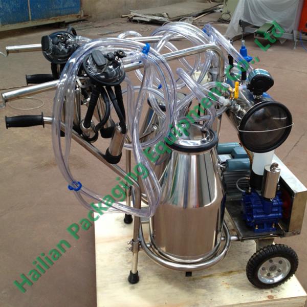 Vacuum Pump Portable Cow Milk Sucking Machine Trolley Type with CE