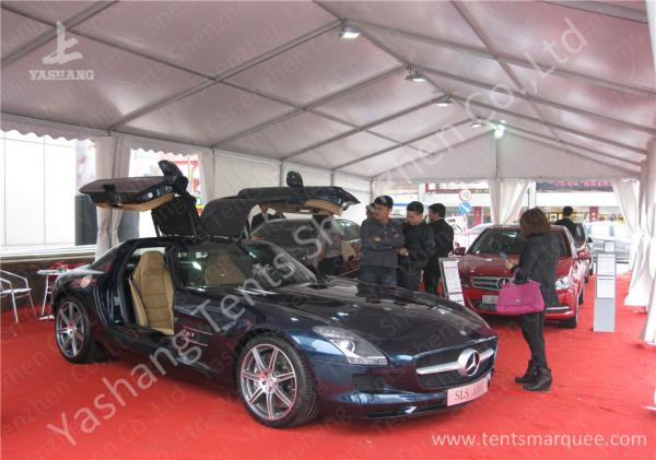 Outdoor UV Resistant 850gsm White PVC Fabric Cover Car Exhibition Tent