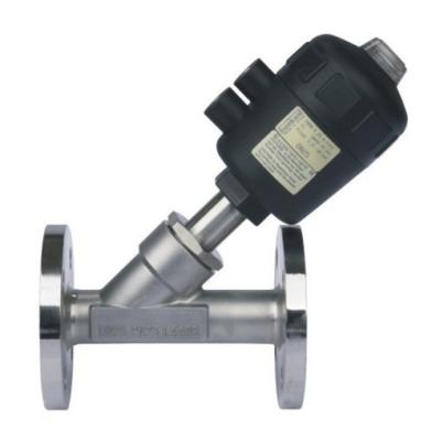 Dn15-80 Pneumatic Flanged Angle Seat Valve CE/SGS/ISO9001 Specification