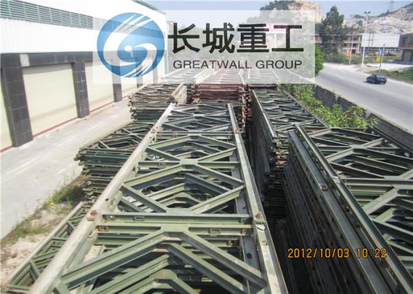 High Tensile Bailey Bridge Panel Steel / Timber Deck Quaickly Installed