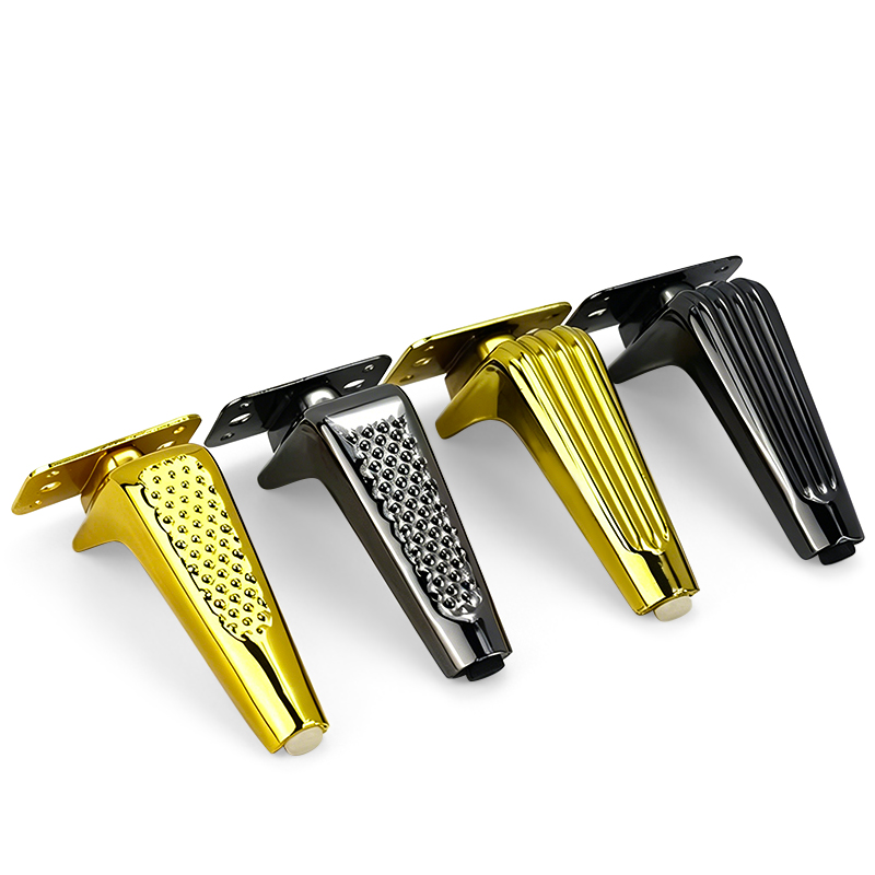 Wholesale Light Luxury Coffee Table Legs Metal Furniture Hardware Support Leg Fittings Sickle-Shaped Sofa Heightening Legs