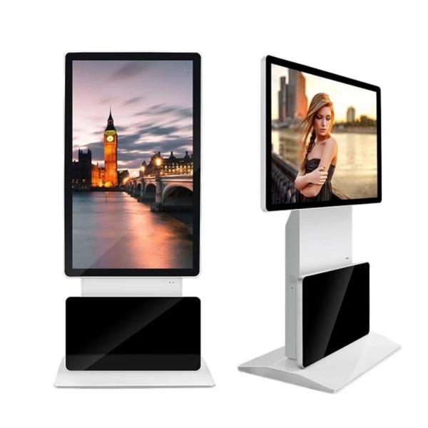 10 Points Touch Screen Display Kiosk , Ground Standing Advertising Display