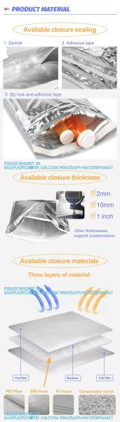 9 X 12 Inch Disposable Metallic Aluminium Foil Hot Cold Thermal Insulated Bubble Cooler Mailers Envelope