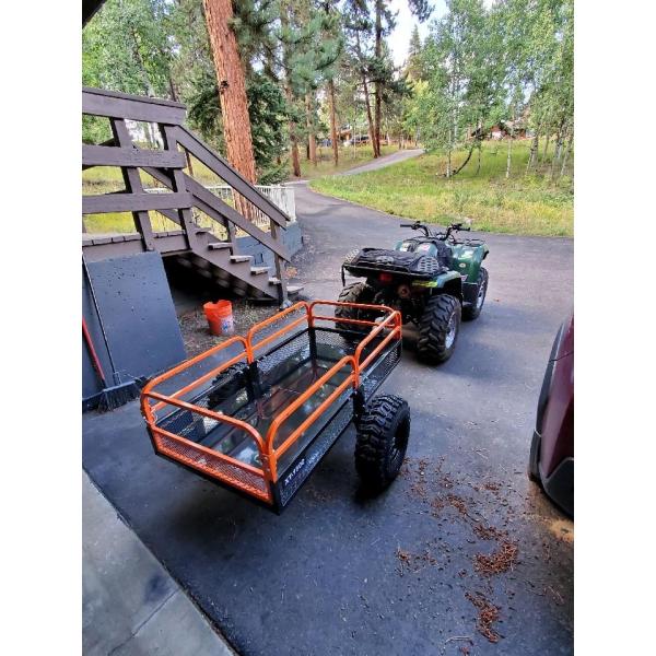 1500 Pound Multi Purpose Vehicle Cargo Trailer For Lawn Garden Tractors ATV UTV