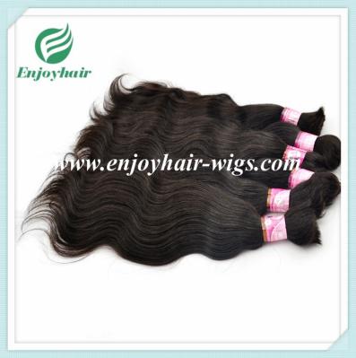 Indian 5A virgin remy hair bulk ,natural color , body wave 10''-26''length hair extension