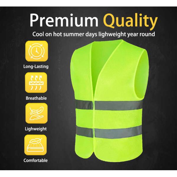 Outdoor Custom Reflective Safety Vest Coveralls Size L Green Reflective Jacket