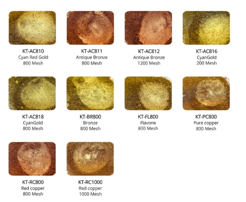 Bronze Powder Rich Pale Gold Copper Powder with Good Brilliance and Metallic Effect for Decorative Paints