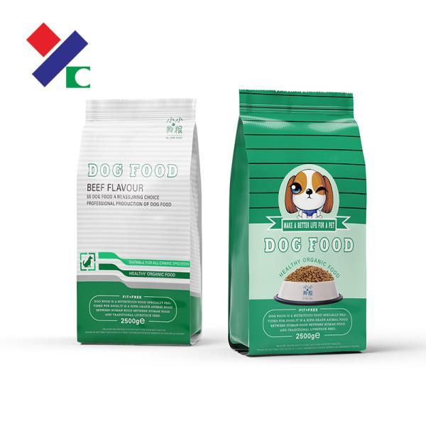 Микронов сумки дружелюбного корма для домашних животных Eco упаковывая плоские нижние 200 с молнией