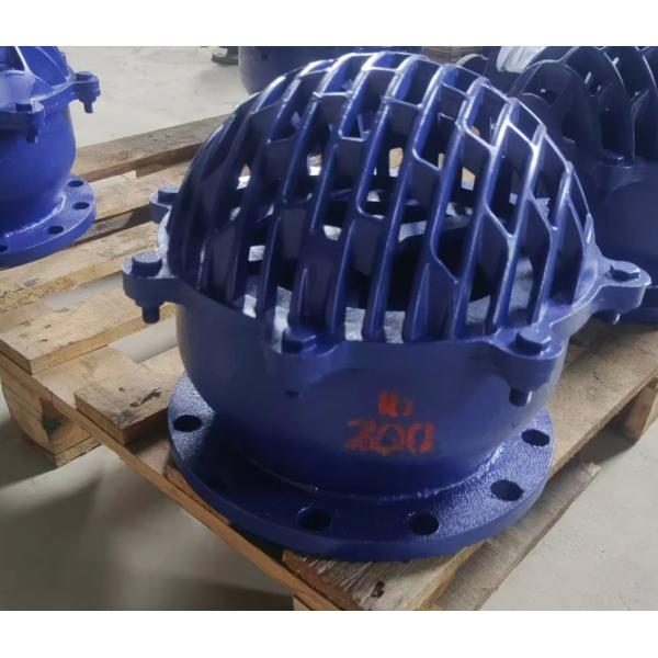 flange standard bs4504 body material GGG50 ductile iron flanged foot valve supplier