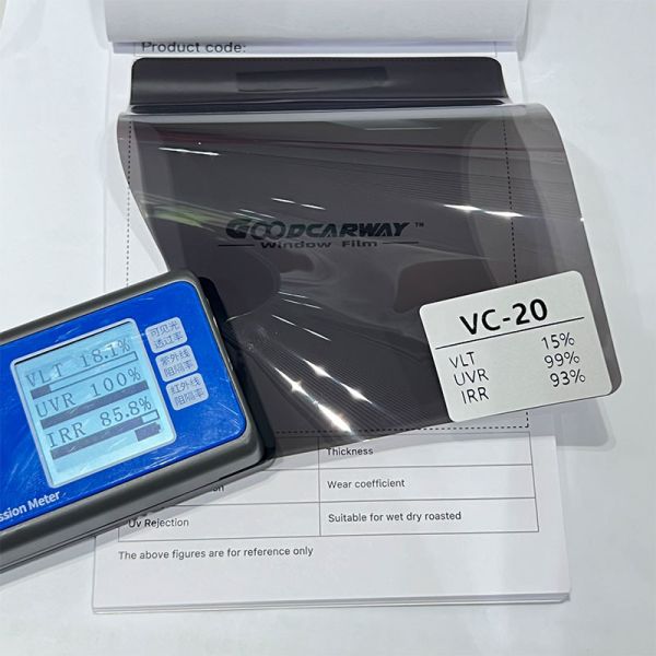 dark window tint film Sputter Tint 99% UVR 99% IRR Dark Privacy Metallic Solar Film 15% VLT 