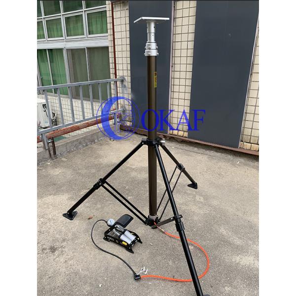 Анодированный алюминиевый пневматический телескопический мачта 4.2M 5.7M