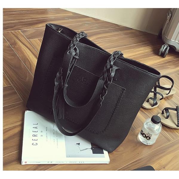 New fall fashion handbags fringed shoulder bag shopping bag large capacity casual and simple