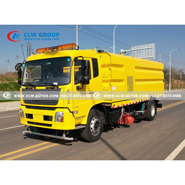Dongfeng KR 210HP Road Sweeper Truck with 7m³ Stainless Steel Garbage Tank and 9m³ Water Tank