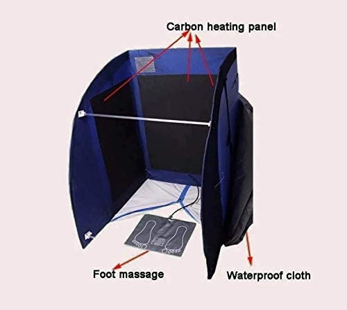 One Person Home Detox Therapy Modern Portable Far Infrared Sauna Enhanced Chair Spa Floor Pad