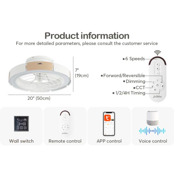 1stshine Ventilador de teto interior Design moderno para tetos baixos Poupança de energia Vento natural