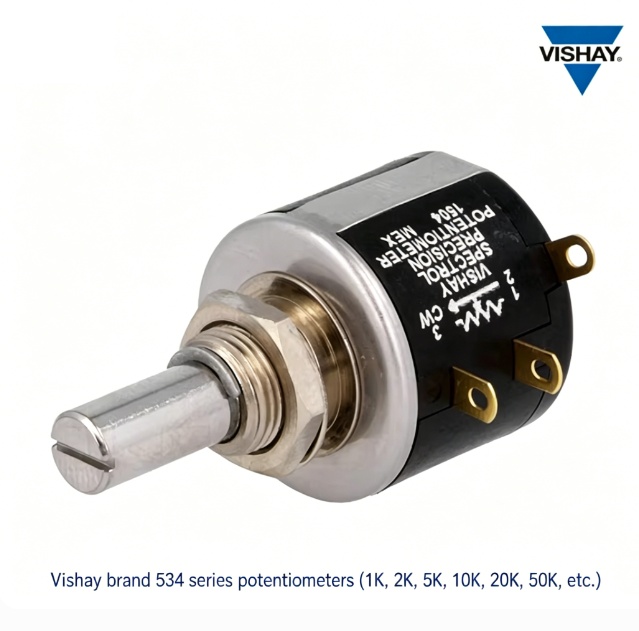 Imported Precision Wire-wound Potentiometer 534B1502JC Multi-turn Adjustable 1K-50K 500V