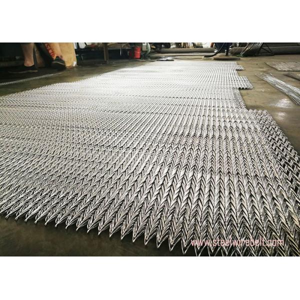Compound Balance Weave Conveyor Belt Wire Mesh Argon Welding Steel Material