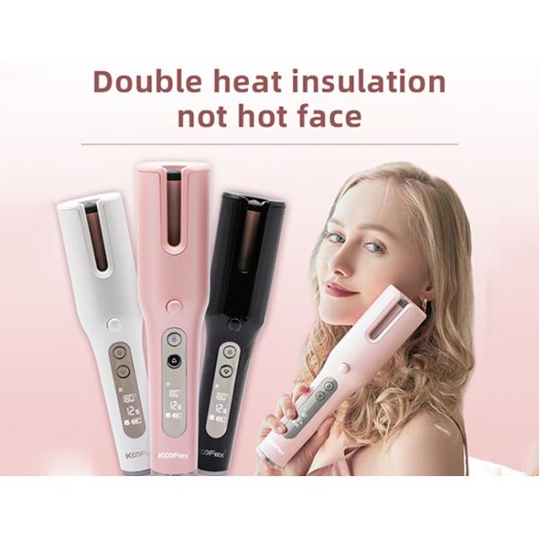 ultralight бесшнуровой автоматический вращая керамический ошпаривать Curler волос практически анти-