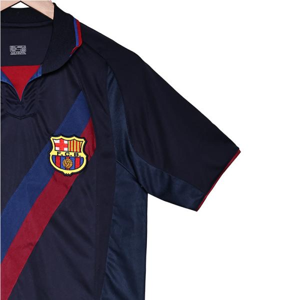 Barcelona 2002 Retro Second Away Fan Edition Jersey Classic Orange and Black Jersey