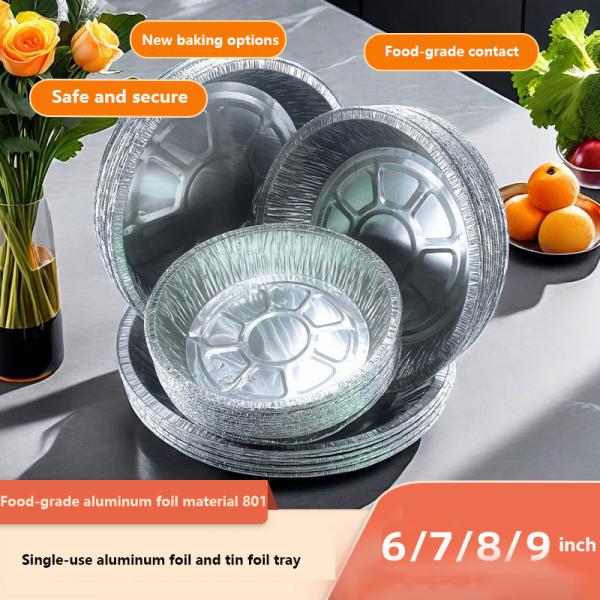 Disposable bowl for food packaging and storage made of durable and eco-friendly aluminum foil