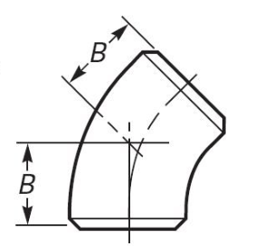 UNS S31803 45 градусов BW локоть дуплекс нержавеющая сталь задницы сварные фитинги